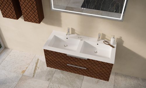 Alsó szekrény, Tboss Quarto 120 2F fekete fogantyúval