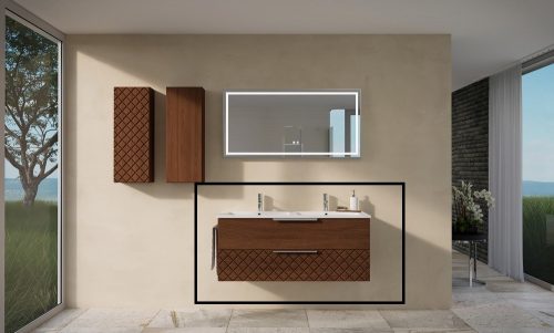 Alsó szekrény, Tboss Quarto 120 2F AM króm fogantyúval