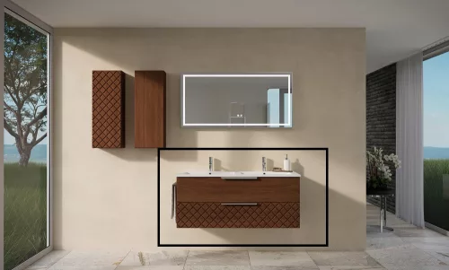 Alsó szekrény, Tboss Quarto 120 2F AM króm fogantyúval