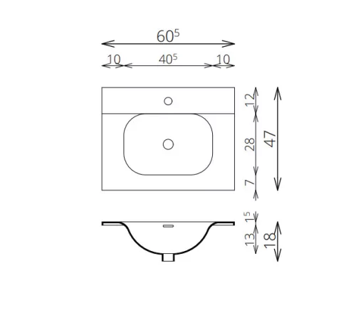 Alsó szekrény, Tboss Carvea 60 króm fogantyúval