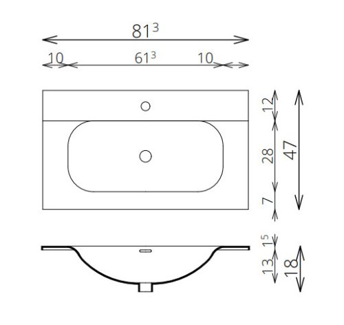 Alsó szekrény, Tboss Carvea 80 króm fogantyúval