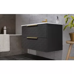 Alsó szekrény, Tboss Carvea 80 fekete fogantyúval