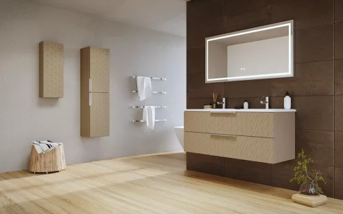 Alsó szekrény, Tboss Carvea 120 2F króm fogantyúval