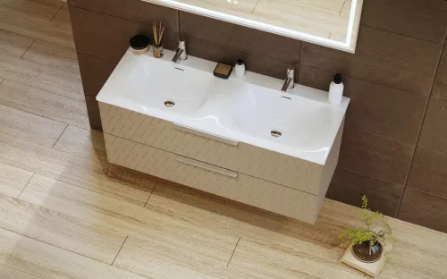 Alsó szekrény, Tboss Carvea 120 2F fekete fogantyúval