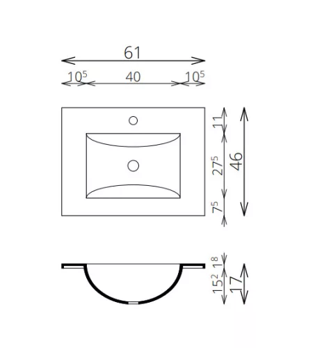 Alsó szekrény, Tboss Finix 60 króm fogantyúval