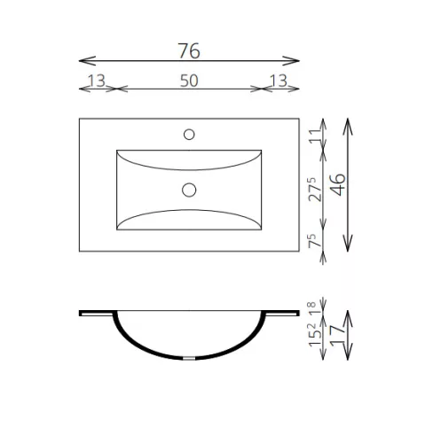 Alsó szekrény, Tboss Finix 75 króm fogantyúval