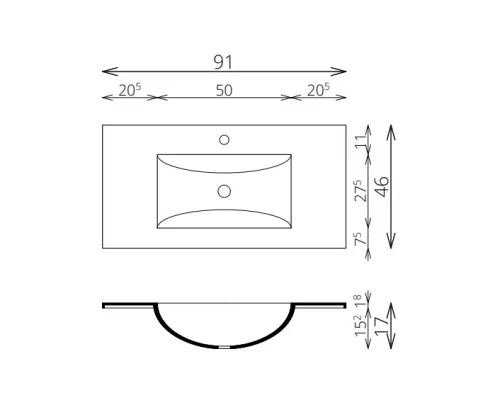 Alsó szekrény, Tboss Finix 90 króm fogantyúval