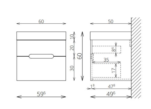 Alsó szekrény, Tboss Arko 60