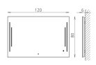 Fürdőszoba tükör, Tboss Floating Mirror Zuor 120