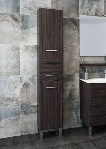 Álló szekrény, Tboss Tera F180 2A2F kiegészítőszekrény, balos, fekete fogantyúval