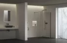Walk-in, Ravak Walk In Wall Air-90 Fekete +Transparent, merevítővel GW9W70300Z1C
