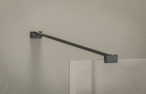 Walk-in, Ravak Walk In Wall Air-100 Fekete +Transparent, merevítővel GW9WA0300Z1C