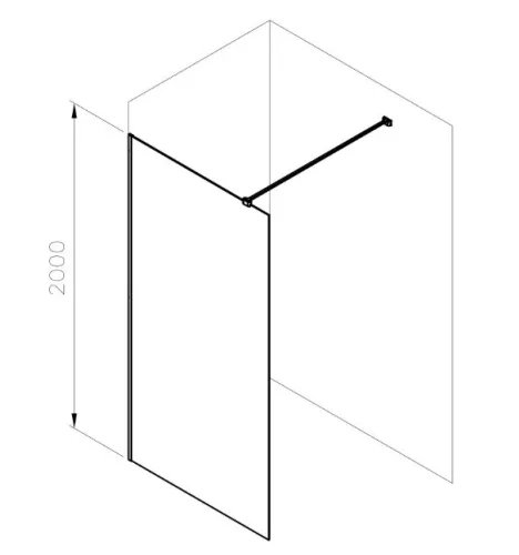 Walk-in, Ravak Walk In Wall Air-90 krómhatású +Transparent, merevítővel GW9W70C00Z1C