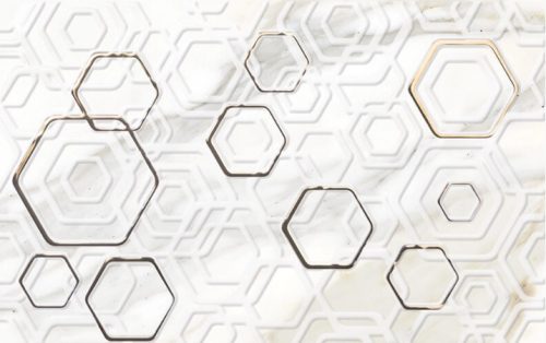 Dekorlap, Zalakerámia CALACATTA ORO fényes dekor 2642-0490 25x40