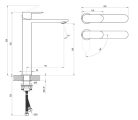 Mosdó csaptelep, Ravak Chrome II BeCool CR II 015.01CR leeresztő nélkül, X070449