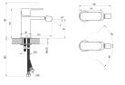 Bidé csaptelep, Ravak Chrome II  bidé csaptelep CR II 056.00CR, X070453