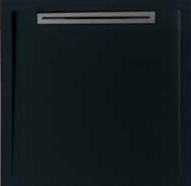 Zuhanytálca, West Freya 90x90 cm, black