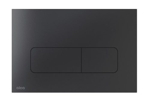 Öblítőtartály nyomólap, Alca nyomólap, kettős működésű, rozsdamentes-fekete MOON-BLACK