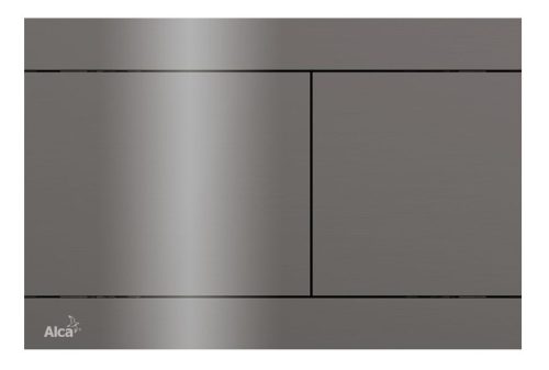 Öblítőtartály nyomólap, Alca nyomólap falsík alatti, gunmetal, fényes FUN-GM-P