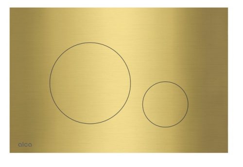 Öblítőtartály nyomólap, Alca nyomólap kettős működés, takarékos, sárgaréz TURN-BRASS