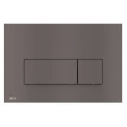   Öblítőtartály nyomólap, Alca nyomólap Thin, kettős működésű, gun metal-matt M57-GM-M