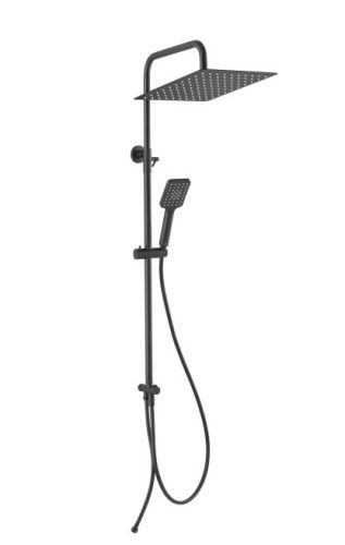 Zuhanyszett, Ferro Wizard Square Pro Black NP48-BL zuhanyszett, 3 funkciós, fekete
