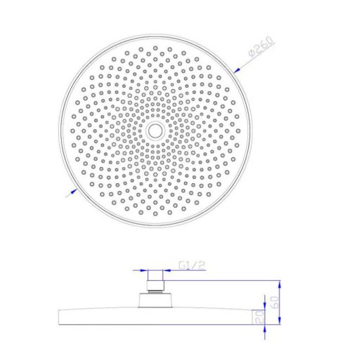 Kézizuhany, Diplon Esőztető zuhany BQT1601