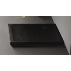 Zuhanytálca, Roltechnik 80x80, szögletes, fekete B-0562