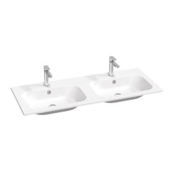   Mosdó, Ravak Dupla mosdó Chrome Slim 1200 (fehér), furattal XJG01112001