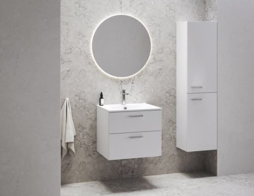 Mosdó, Ravak Chrome Slim 600 (fehér), furattal XJG01160001