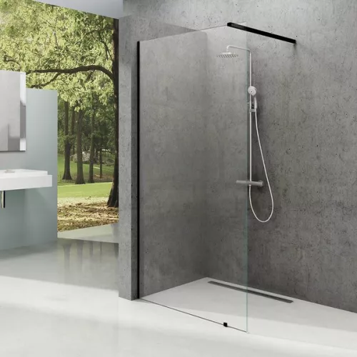 Walk-in, Ravak Walk In Wall-150 v.200 fekete+transparent GW9WP030SZ1