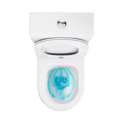 WC, Ravak Optima RimOff monoblokkos WC ülökével, fehér X01870