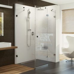   Zuhanykabin, Ravak BSDPS-100 jobb (króm+transparent)+ B-SET 0UPA0A00Z1/D01000A077