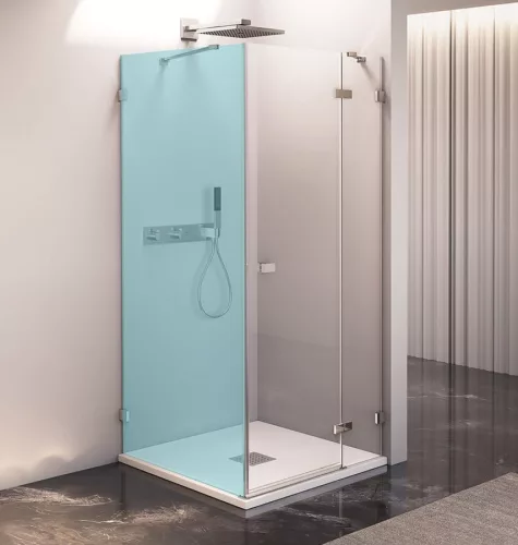 Zuhanyajtó, Sapho Polysan FORTIS EDGE nyílóajtó sarokbelépéshez, 120 cm, jobbos FL1212R