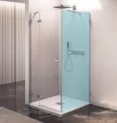 Zuhanyajtó, Sapho Polysan FORTIS EDGE nyílóajtó sarokbelépéshez, 90 cm, balos FL1290L