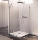 Zuhanyajtó, Sapho Polysan FORTIS EDGE nyílóajtó sarokbelépéshez, 90 cm, balos FL1290L