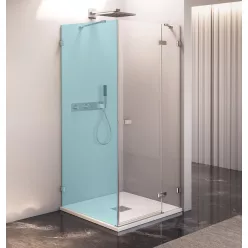   Zuhanyajtó, Sapho Polysan FORTIS EDGE nyílóajtó sarokbelépéshez, 90 cm, jobbos FL1290R