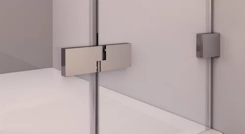 Zuhanyajtó, Sapho Polysan FORTIS EDGE nyílóajtó sarokbelépéshez, 90 cm, jobbos FL1290R