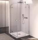 Zuhanyajtó, Sapho Polysan FORTIS EDGE nyílóajtó sarokbelépéshez, 90 cm, jobbos FL1290R