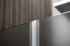 Zuhanyajtó, Aqualine PILOT duplaszárnyas nyílóajtó, 90 cm, matt üveg PT092