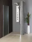Zuhanyajtó, Aqualine PILOT nyílóajtó, 100 cm, matt üveg PT100