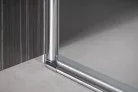 Zuhanyajtó, Aqualine PILOT duplaszárnyas nyílóajtó, 100 cm, matt üveg PT102