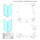 Fix fal, Sapho Gelco LORO oldalfal, 90 cm GN3590