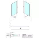 Fix fal, Sapho Polysan DEEP oldalfal, 165x75 cm MD3116