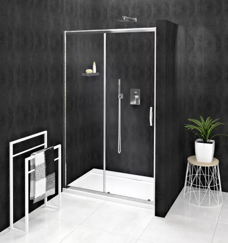 Zuhanyajtó, Sapho Gelco  SIGMA SIMPLY tolóajtó, 110 cm, króm GS1111