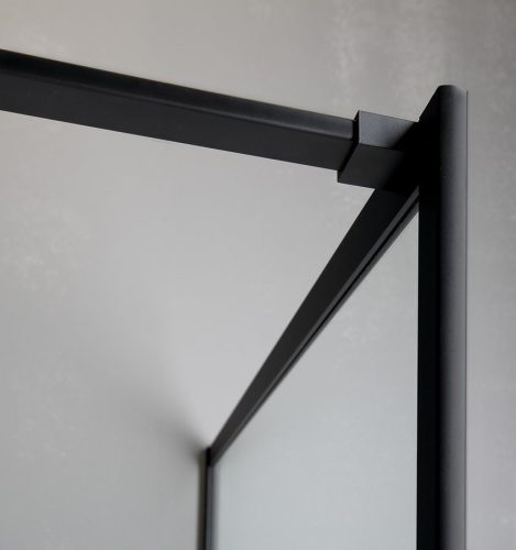 Zuhanyfal, Sapho Gelco CURE BLACK fix zuhanyfal, 70 cm, matt fekete CB70