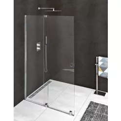   Zuhanyajtó, Sapho Polysan MODULAR SHOWER tolóajtó fix résszel 140 cm MS5-140