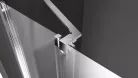 Zuhanyajtó, Sapho Polysan MODULAR SHOWER tolóajtó fix résszel 140 cm MS5-140