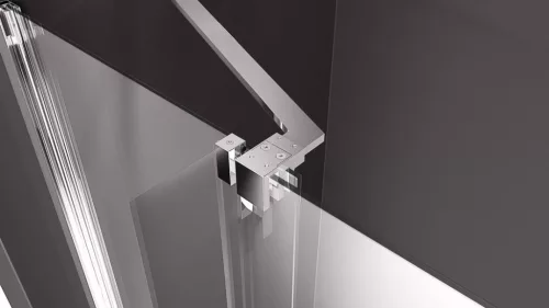 Zuhanyajtó, Sapho Polysan MODULAR SHOWER tolóajtó fix résszel 140 cm MS5-140
