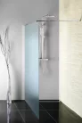 Walk-in, Aqualine Walk-in Fix zuhanyfal, 90x190cm, matt üveg WI090